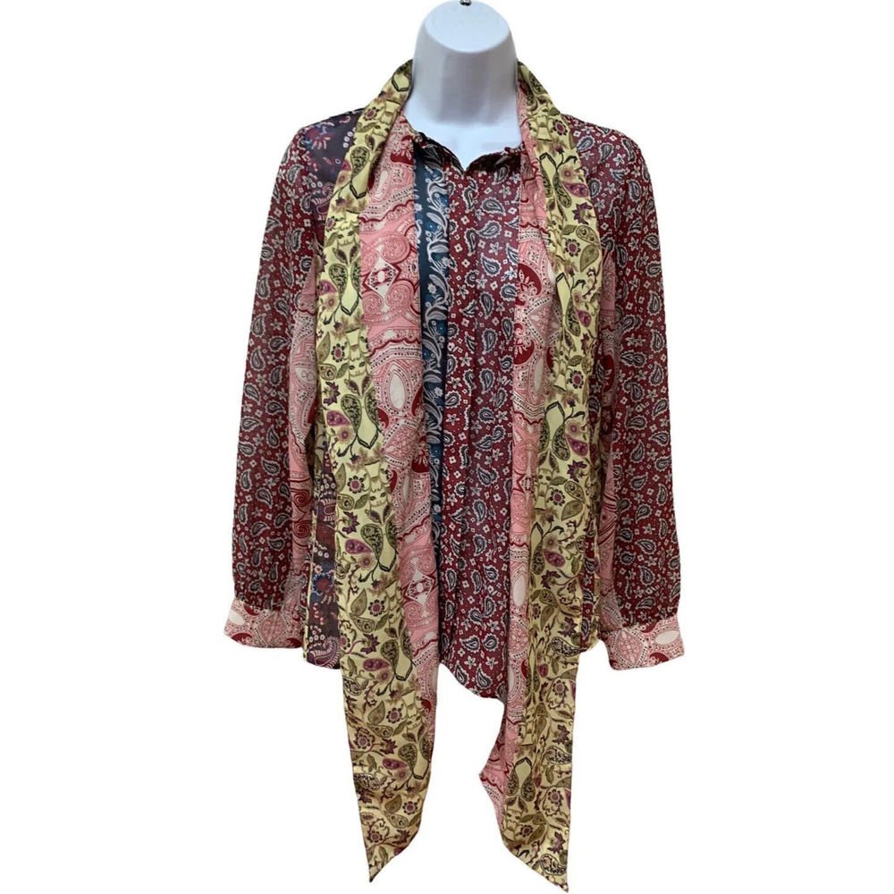 Soft Surroundings Multi Paisley-Patchwork-Print L… - image 5